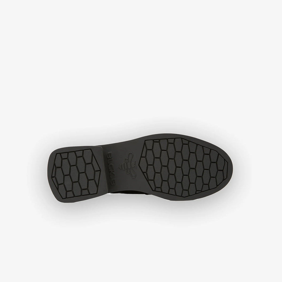 A close-up, top-down view of Black B kids' school shoes Cristal Chelsea | BLCK.B